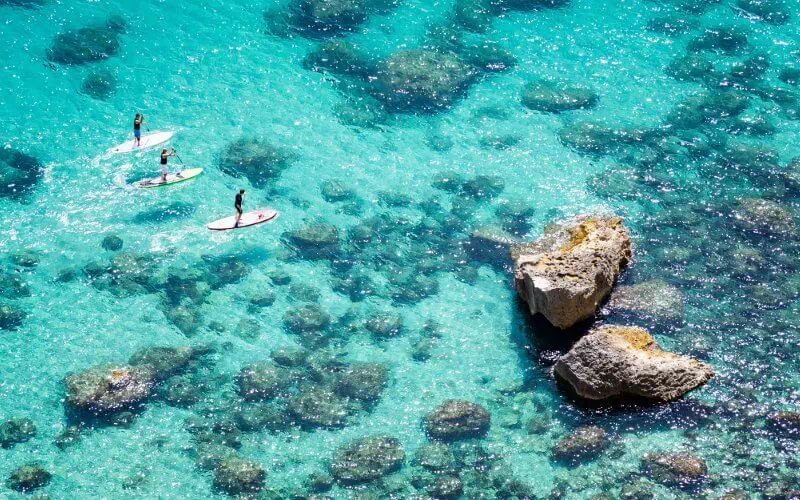 Stand up paddle a Taormina